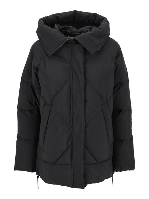 Giaccone donna piuma ecologica colore nero